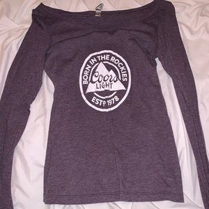 purple Coors long sleeve
